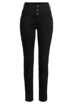 Джинсы узкого кроя Arizona, черный
