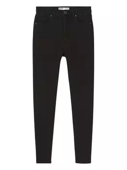Джинсы узкого кроя Bershka, черный деним