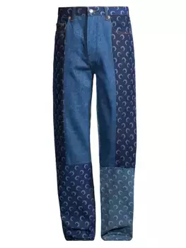 Джинсы узкого кроя Bootcut Marine Serre, синий