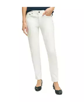 Джинсы узкого кроя Brooks Brothers, белый