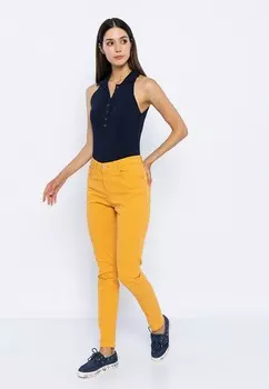 Джинсы узкого кроя CASUAL Basics and More, горчица
