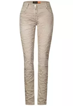 Джинсы узкого кроя Cecil, бежевый