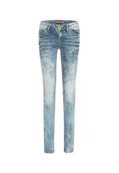 Джинсы узкого кроя Cipo & Baxx Neon, синий