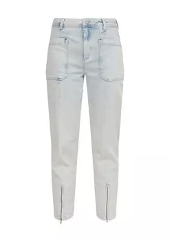 Джинсы узкого кроя Comma Casual Identity, светло-синий