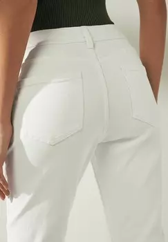 Джинсы узкого кроя CROPPED Next, белый