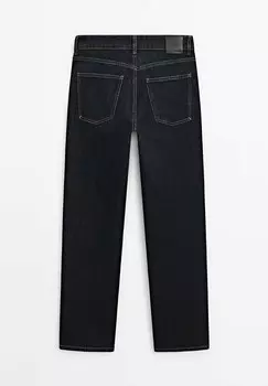 Джинсы узкого кроя CROPPED SLIM FIT Massimo Dutti, темно-синий
