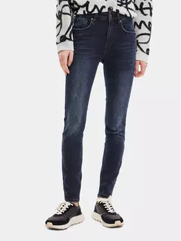 Джинсы узкого кроя Desigual, синий