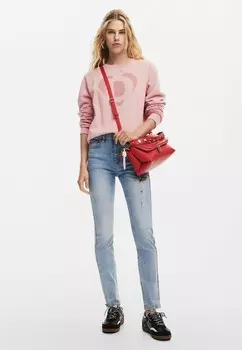 Джинсы узкого кроя Desigual, синий