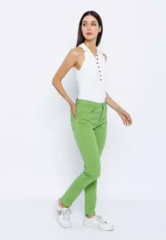 Джинсы узкого кроя Edoardo Caravella, зеленый