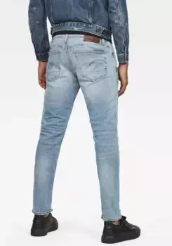 Джинсы узкого кроя G-Star RAW "3301 Slim", с отличной стиркой и эластаном, цвет Light Indigo