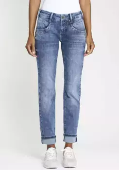 Джинсы узкого кроя GANG "94JOJO", свобода движений и отличная стабильность размеров, синий