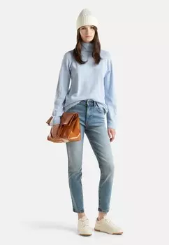 Джинсы узкого кроя HIGH-WAISTED United Colors of Benetton, синий