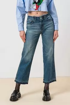 Джинсы узкого кроя Istmo с необработанными краями Max&Co, синий