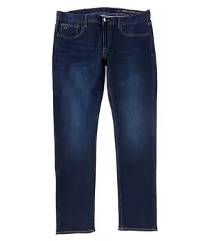 Джинсы узкого кроя из эластичного денима Armani Exchange, синий