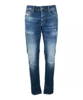 Джинсы узкого кроя из эластичного денима Diesel, синий