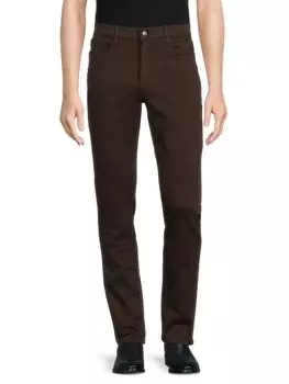 Джинсы узкого кроя из френч терри со средней посадкой Joe'S Jeans, цвет Mahoganey