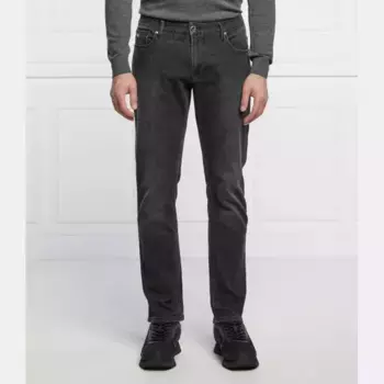 Джинсы узкого кроя J06 с добавлением шерсти Emporio Armani, черный