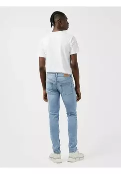 Джинсы узкого кроя J.LINDEBERG, синий деним