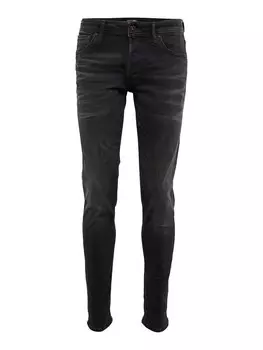 Джинсы узкого кроя JACK & JONES GLENN, черный деним