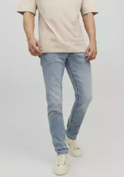 Джинсы узкого кроя Jack & Jones "JJ JJIGLENN JJORIGINAL", синий