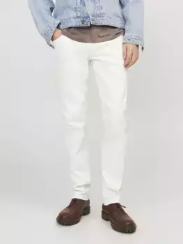 Джинсы узкого кроя Jack & Jones "JJIGLENN JJEVAN CJ 977 SN", цвет L. White