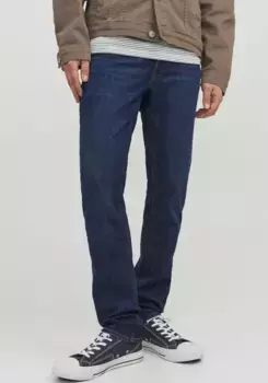 Джинсы узкого кроя Jack & Jones "JJIGLENN JJORIGINAL", синий