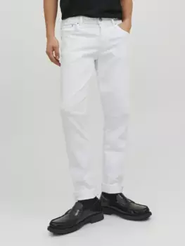 Джинсы узкого кроя Jack & Jones "JJIGLENN JJORIGINAL MF 221 SN", белый