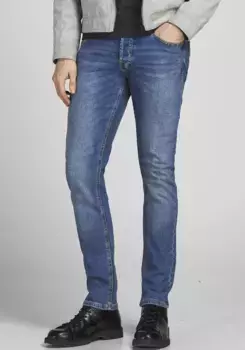 Джинсы узкого кроя Jack & Jones "JJIGLENN JJORIGINAL MF 030 NOOS", синий