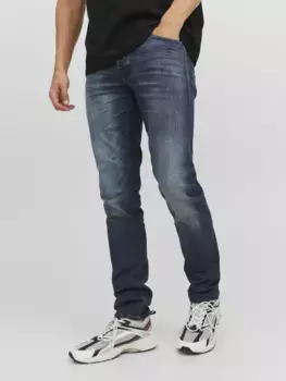 Джинсы узкого кроя Jack & Jones "JJITIM JJSOLAR JOS 245 SN", синий