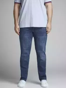 Джинсы узкого кроя Jack & Jones PlusSize "JJITIM JJORIGINAL AM 814 NOOS PLS", синий