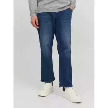 Джинсы узкого кроя Jack & Jones PlusSize "MIKE ORIGINAL", ширина до 48, джинсовый