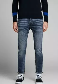Джинсы узкого кроя Jack & Jones, синий деним