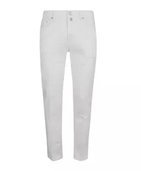 Джинсы узкого кроя Jacob Cohn, белый