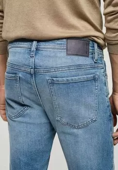 Джинсы узкого кроя JAN Mango, синий деним