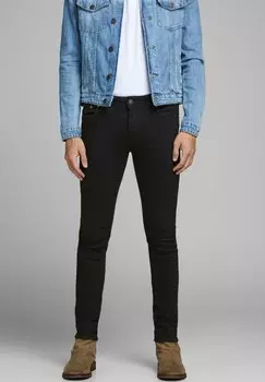 Джинсы узкого кроя JJILIAM Jack & Jones, черный деним