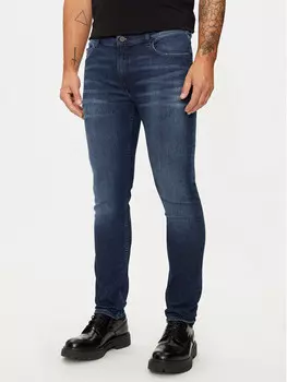 Джинсы узкого кроя Karl Lagerfeld, синий