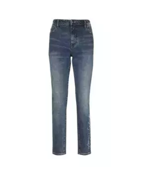 Джинсы узкого кроя классический джинсовый стиль Armani Exchange, синий