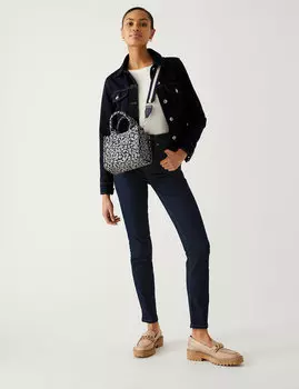 Джинсы узкого кроя Lily из эластичной ткани Marks & Spencer, индиго микс