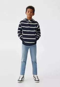 Джинсы узкого кроя Mango Kids, цвет medium blue