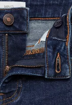 Джинсы узкого кроя Mango Kids, темно-синий