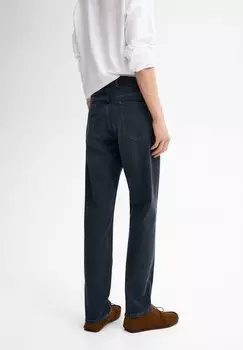 Джинсы узкого кроя Massimo Dutti, синий деним