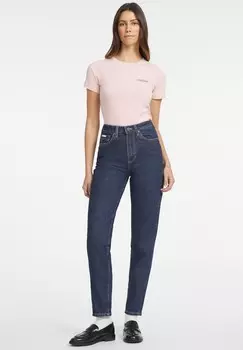 Джинсы узкого кроя MOM Guess Jeans, темно-синий