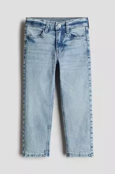 Джинсы узкого кроя на подкладке H&M, синий