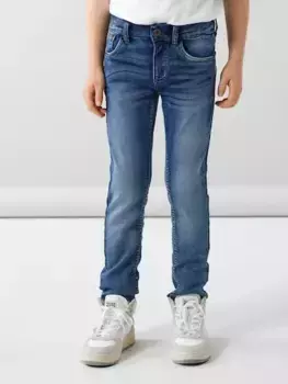 Джинсы узкого кроя Name It "NKMTHEO XSLIM SWE JEANS 3113-TH NOOS", синий