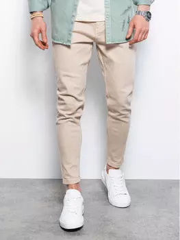 Джинсы узкого кроя Ombre, бежевый