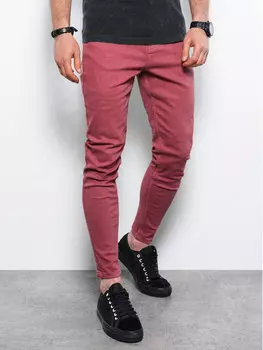 Джинсы узкого кроя Ombre, красный