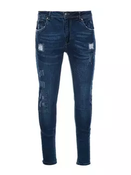 Джинсы узкого кроя Ombre P1062, темно-синий