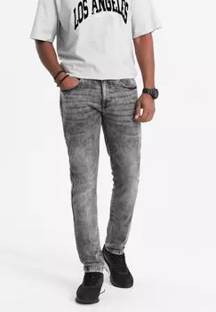 Джинсы узкого кроя Ombre, серый