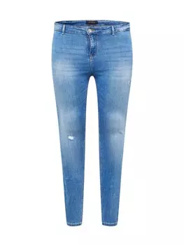 Джинсы узкого кроя Only Carmakoma CARHUBA, синий джинсовый