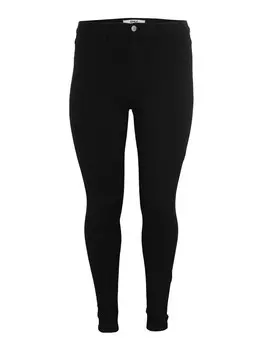 Джинсы узкого кроя Only Carmakoma STORM, черный деним